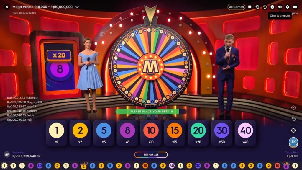 Mega Wheel Live Casino