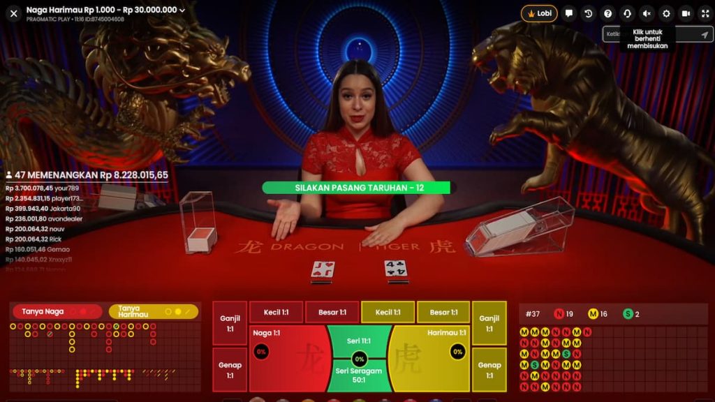 Cara menang Dragon Tiger
