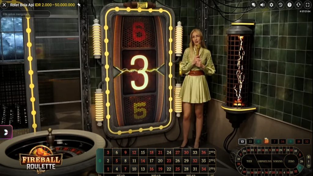 Fireball Roulette Live